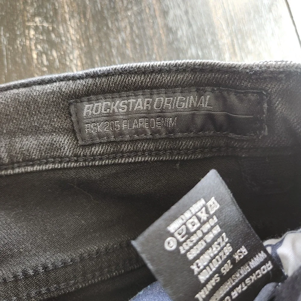 Rockstar Originals Flare Jeans Boys 14 Black‎ Streetwear Denim 27x33